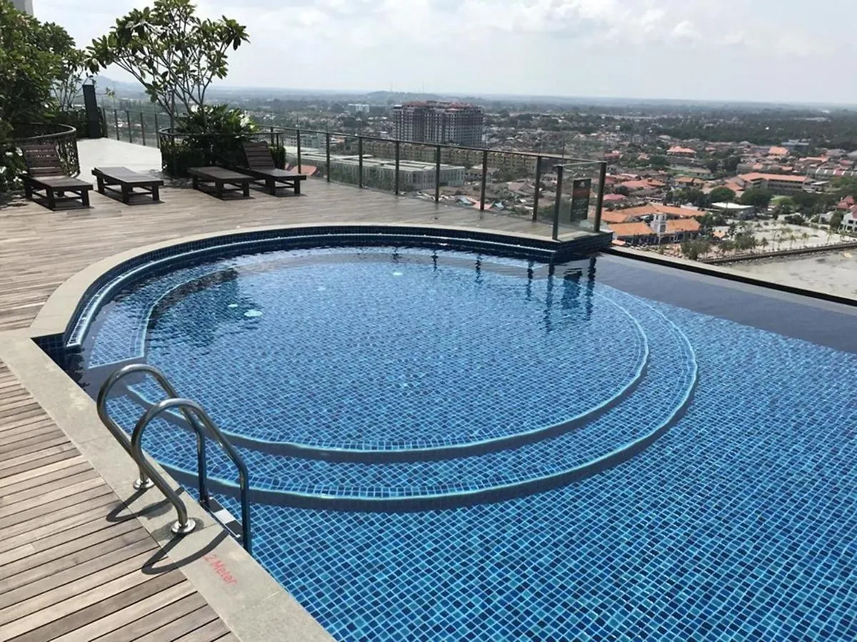 Διαμέρισμα Sliverscape Premier Suite Melaka Raya Wifi Sleep 2-4